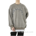 Men's Vintage Letter Embroidered Pullover Sweatshirt